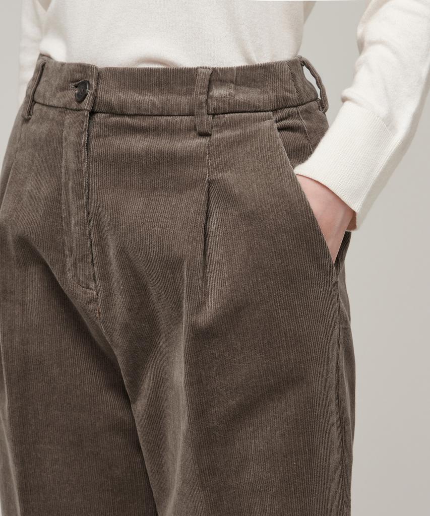 MUSINSA STANDARD WOMAN Women'S Tapered Corduroy Pants [Khaki Brown]