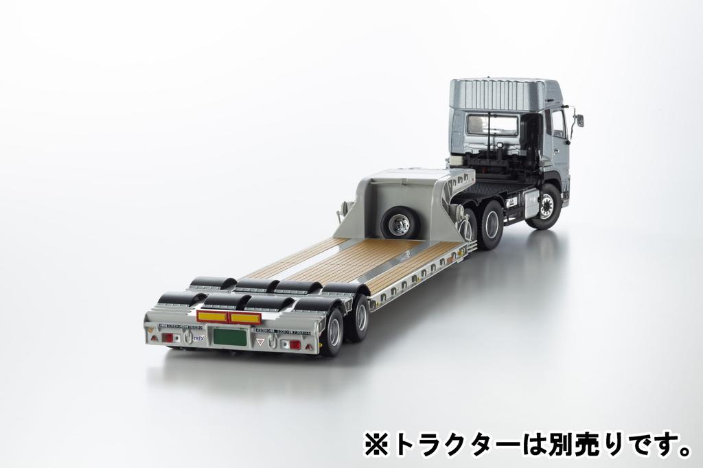 Kyosho Original Nippon Trex Heavy Equipment Transport Gray Finished Product 1/43 Semi-Trailer