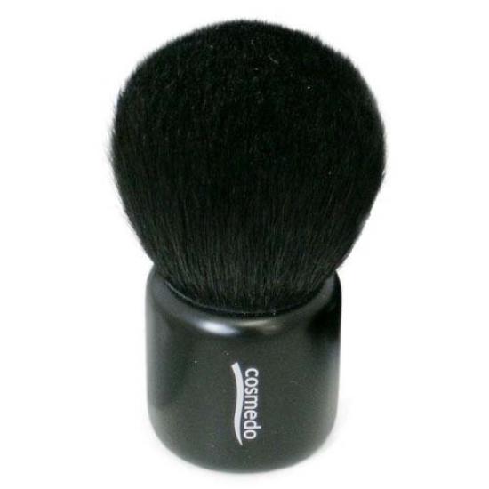 Kumano Makeup Sminkekost med Ekorndesign og Soppdesign Kinnsopp Kabuki Laget i Matt Svart Kost, Takumis Kost, Cosmedo, (Ansikt