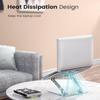 Adjustable Aluminum Alloy Laptop Stand with Cooling Riser and Rotating Feature