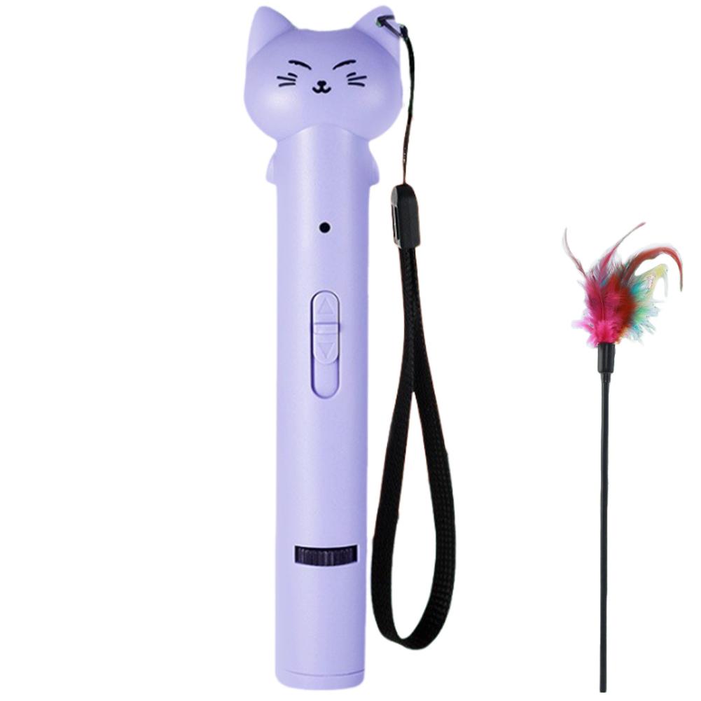 

Cat Funny Stick with Infrared Light Cat Funny Pen Multifunction Pointer Cat Toy for Kitten Training Exercise фиолетовый