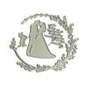 Bride and Groom Die Cut Decorative Embossing Paper Die Carbon Steel Cutting Dies For Card Making Scrapbooking Bookmarks