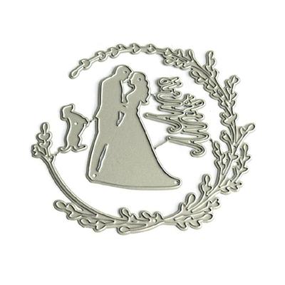 Braut und Bräutigam Stanzform Dekopapier Prägeform Kohlenstoffstahl Stanzformen Für Kartenherstellung Scrapbooking Lesezeichen