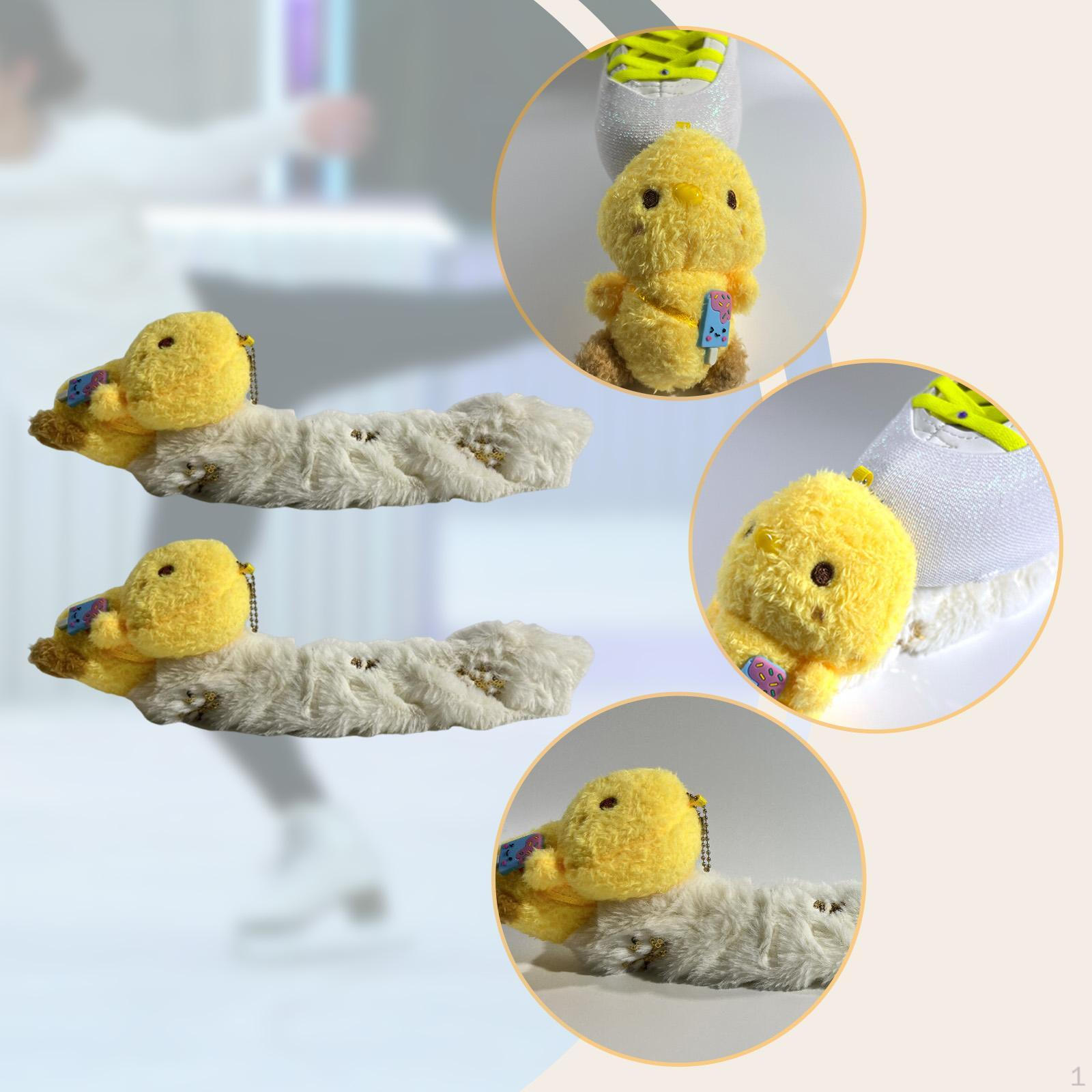 

Мягкая кукла-утка Чехлы-протекторы для коньков Защита Портативный 35 см Катание на коньках для