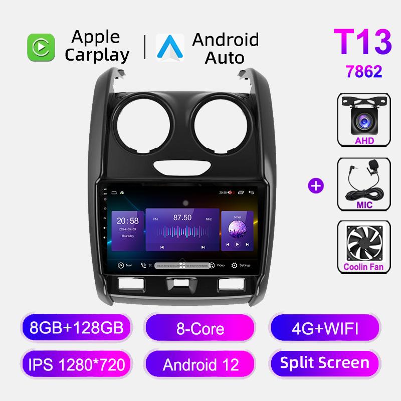 Car Radio For Renault Duster 2015-2020 Lada Largus 2025 Android Carplay Multimedia Video Player  Audio Navigation GPS Head Unit