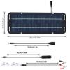 Portable 12V Solar Panel Kit Waterproof Solar Trickle Charger Solar Powered Charger Kit High Efficiency Car Battery Charger