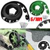 5/10M Fixed Garden Barrier Lawn Grass Plastic Edging Border Landscape Edging Garden Edge Kit With Anchoring Spikes Easy Install