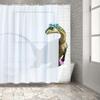 Dinosaur Shower Curtain Bath Waterproof Curtains For Living Room Luxury Set Screen Bathroom Accessories Sets