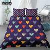 Home Living Luxury 3D Heart Print 2/3Pcs Comfortable Duvet Cover PillowCase Bedding Sets Queen and King EU/US/AU Size