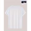 European Size 1pc Men'S Casual Crew Neck T-Shirt with Clock Print, Cotton Knit Fabric, Slight Stretch,Regular Fit for Summer-Fashionable Short Sleeve