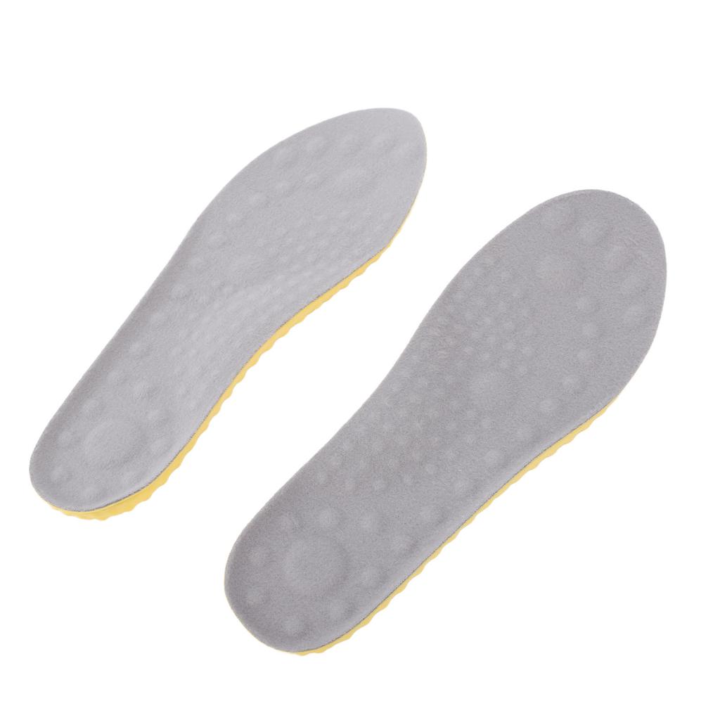 4PCS Warm Shoe Inserts for Men Women PU Fleece Breathable Comfortable Insulating Thermal Feet Insoles for Winter