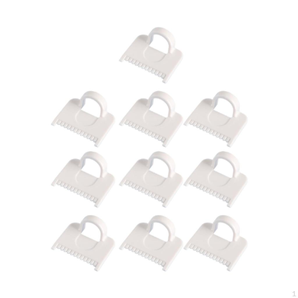 10Pcs Templates for Sewing Edge Stitch Lock Gauge DIY Stitching Guide Tool Mini Finger Ruler