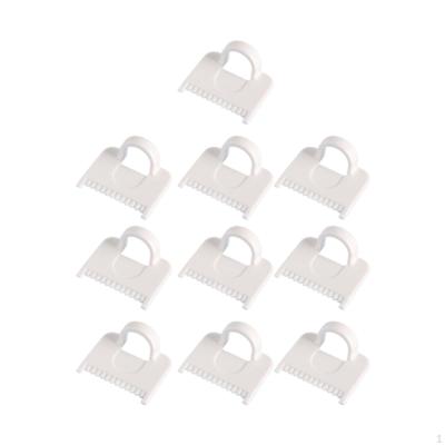 10Pcs Templates for Sewing Edge Stitch Lock Gauge DIY Stitching Guide Tool Mini Finger Ruler