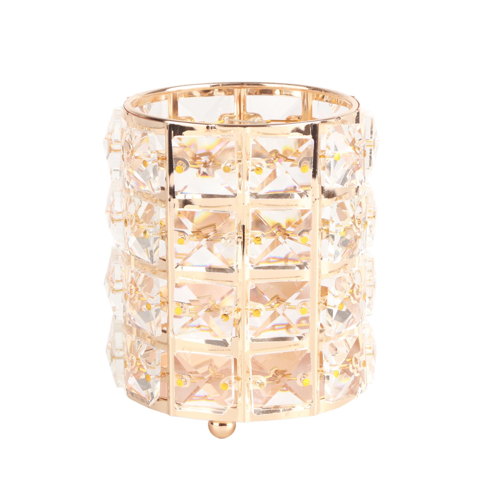 

Настольные органайзеры для ручек, хрустальная ручка-держатель для карандашей для кистей для макияжа, посуда, настольные органайзеры золотой