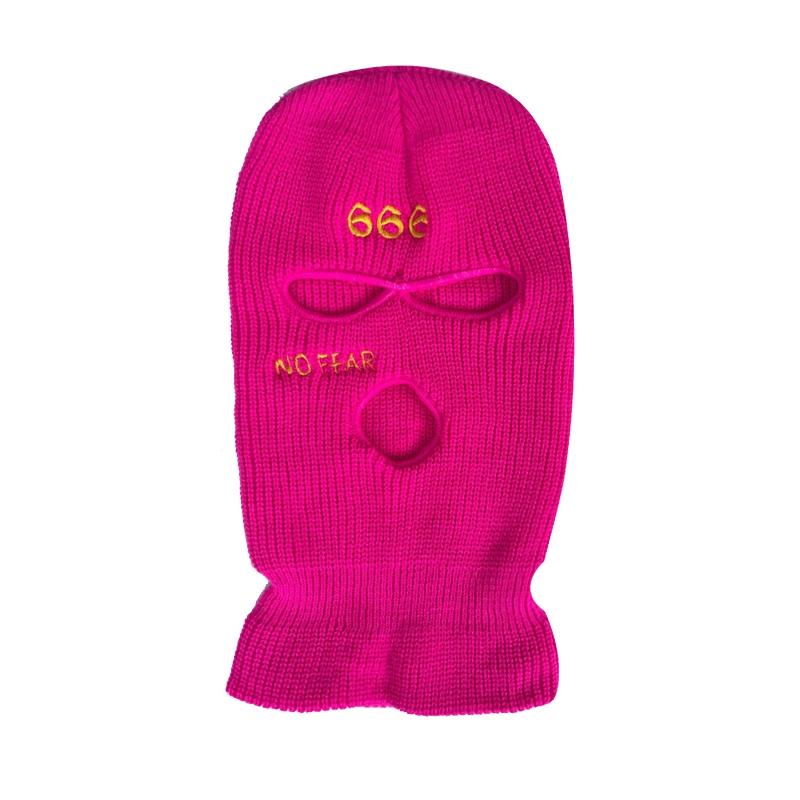 Balaclava Face Mask Motorcycle Tactical Face Shield Embroidery Ski Mask Cold-proof Full Face Mask Cosplay Gangster Mask