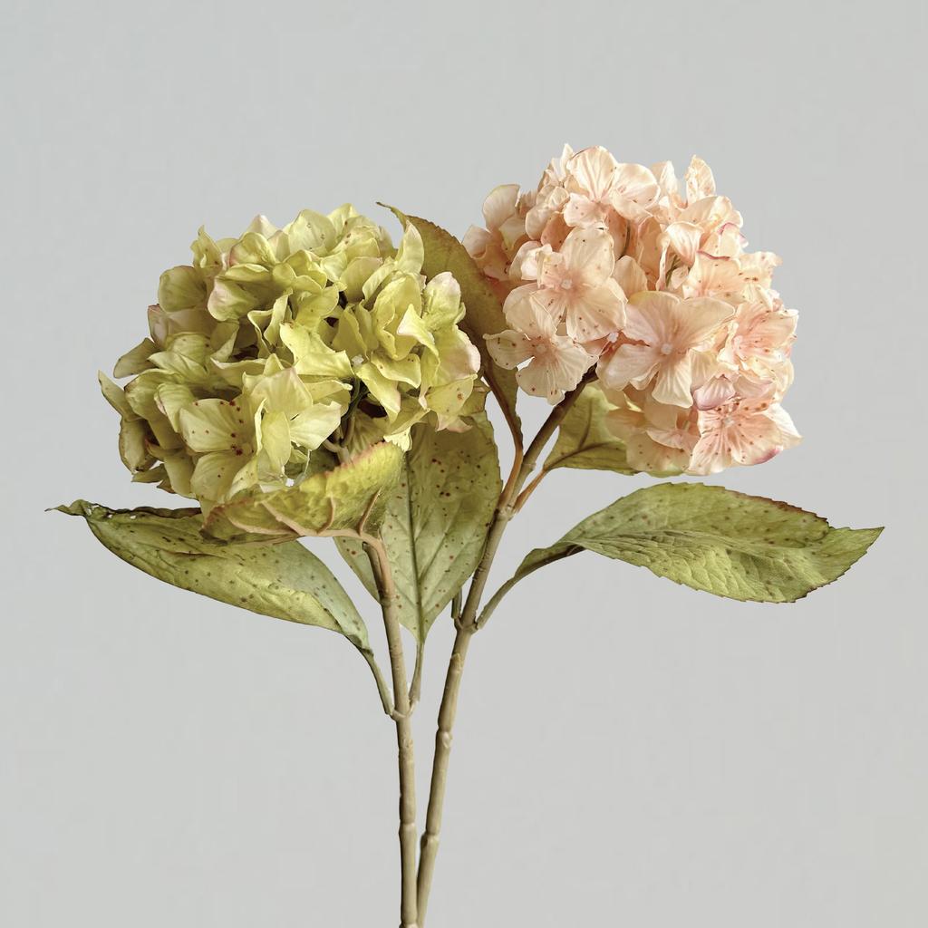 Dried Artificial Flowers Hydrangeas for Autumn Home Decoration  Dried Flowers Artificial Hydrangeas Fall Fake Flower Arrangement