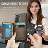 For Samsung Galaxy S21 FE 5G Magnetic Case CASEME ME80 Series Leather PC TPU Phone Cover with Detachable Wallet