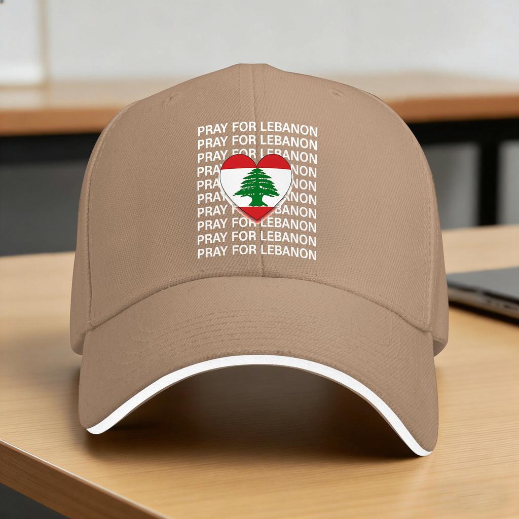 Pray for Lebanon Baseball Cap Summer Casual Trucker Hat For Couple Running Hippie Sun Baseball Caps