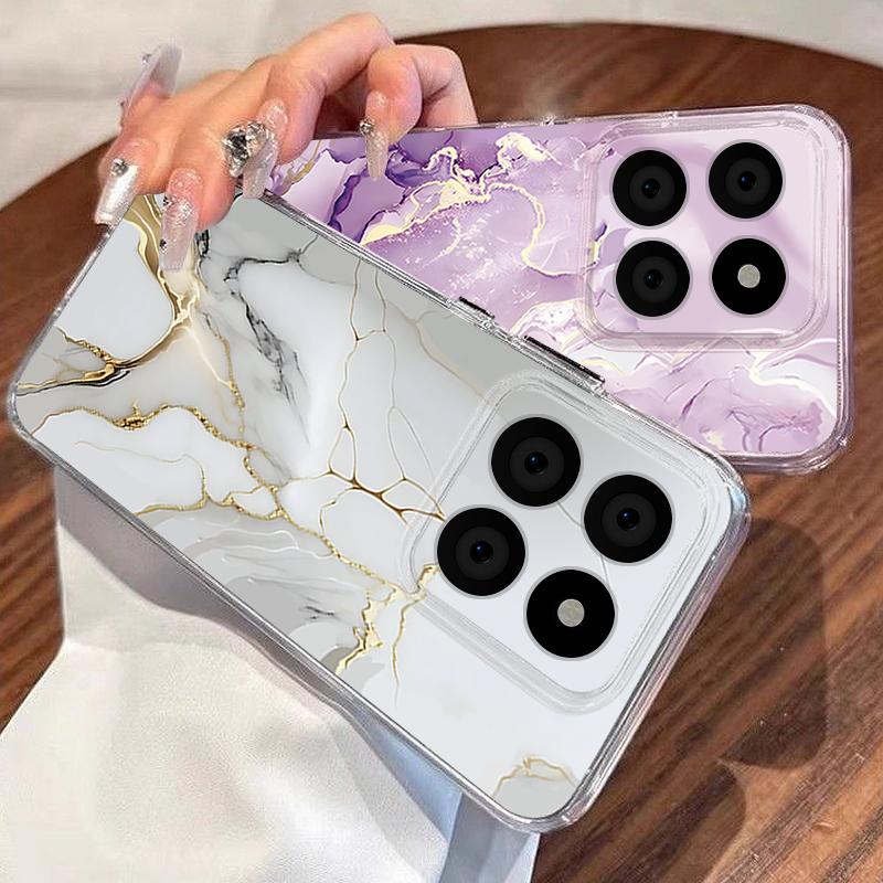 Marble Pattern Phone Case For Xiaomi Redmi Note 15 Pro 4G Funda Redmi Note 14 13 Pro 5G Clear TPU Silicone Soft Cover