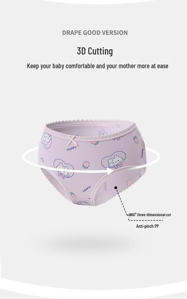 Girls' Custom Anti-Chafing Antibacterial Boxer Briefs & Triangle Shorts - 3 Pack