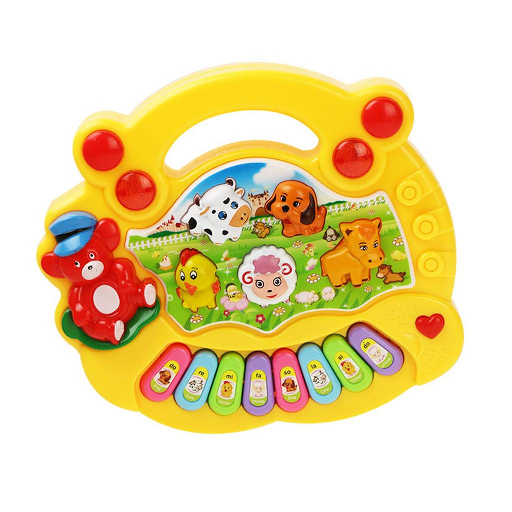 Electronic Baby Instrument Farm Animal Keyboard Toy Children Educational Musical Instrument Toys