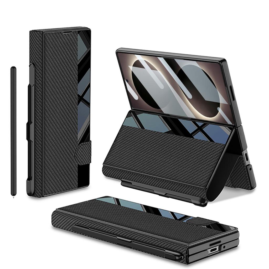 Samsung ZFold8Ultra Folding Screen Mobile Phone Case Pen Slot, Flip Cover Leather Case Magnetic Suction Leather Case, and Film Integrated.