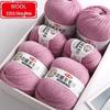 Medium-Thick Fuzzy Wool Yarn Balls for Handmade DIY Crochet & Knitting: Ideal for Scarves & Sweaters