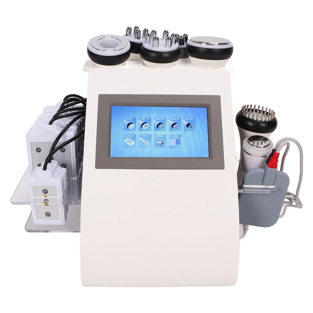 9 In 1 40K Body Sculpting Machine Micro Current Body Slimming Machine with White Handle 110‑240V EU