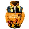 Autumn 3D Horror Pattern Printed Hoodies Fashionable Casual Sports Long Sleeved Men's Hooded Sweatshirts