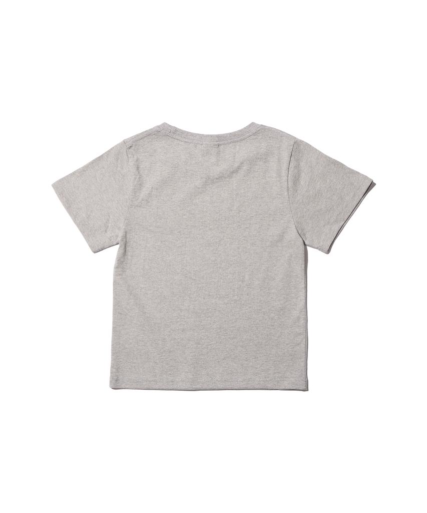 CREAM SODA LAB Women'S Standard Fit Cropped Short Sleeve Tee Gray