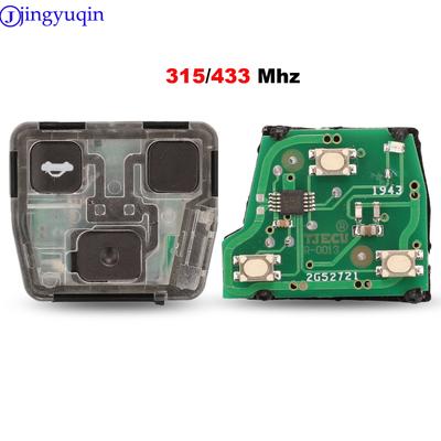 Jingyuqin Remote Car Key Shell 2/3 BTN For Toyota Yaris Prado Tarago Camry Corolla 315/433 Mhz Control