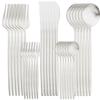 30Pcs Dinnerware Set Stainless Steel Flatware Matte Gold Cutlery Set Cake Fruit Fork Kitchen Knife Fork Spoon Tableware Set