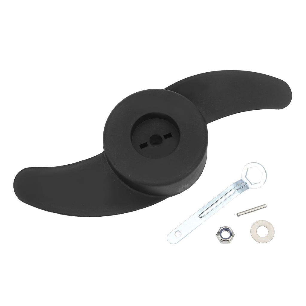 Outboard Propeller Thicken 2 Blades Replacement Marine Propeller Kit for 28lb 36lb 46lb 12V 24V