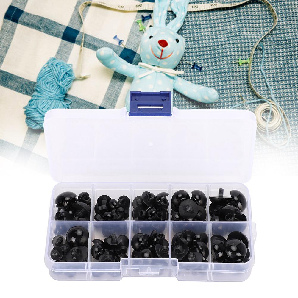 Doll Eyes Black Button Plastic Crafts DIY Children"s Toy Bear Plush Animal Toy Accessories