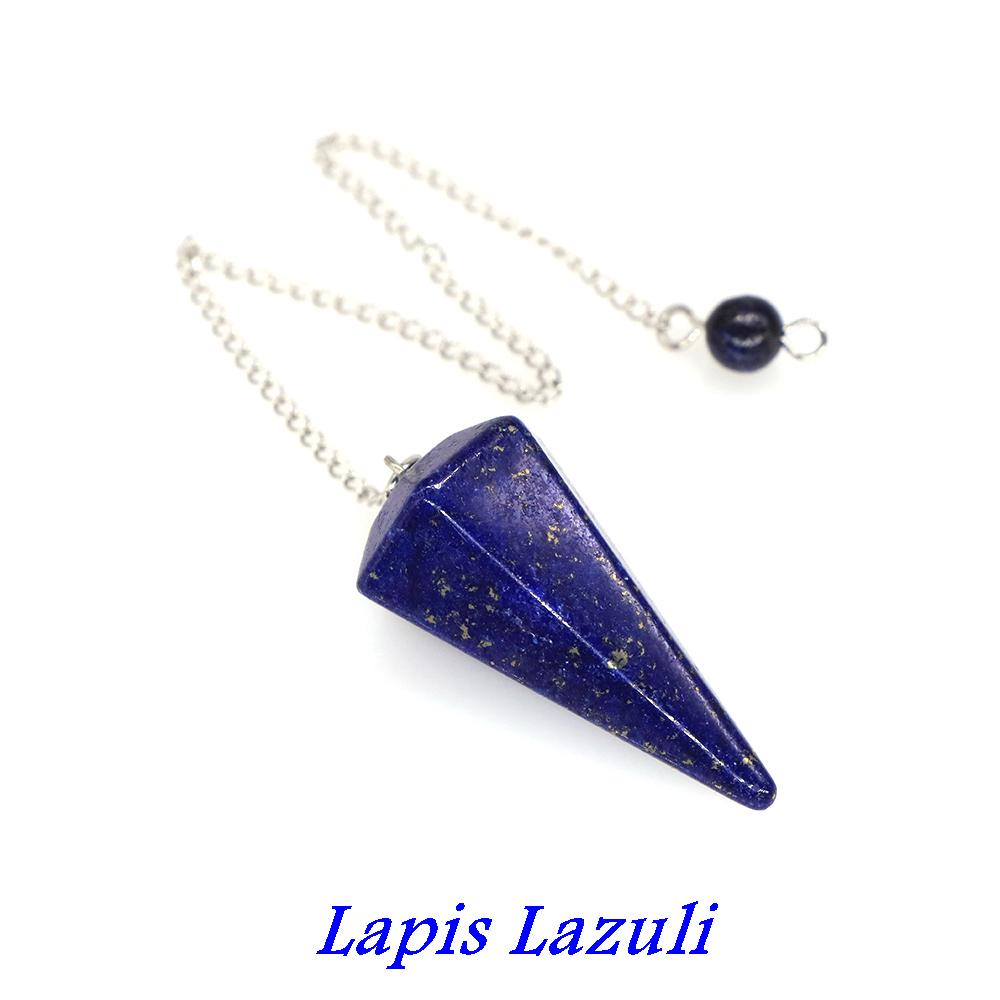 Natural Stone Quartz Agates Pendant Reiki Healing Crystal Cone Amethyst Charm Gems Pendulum Chakra Wicca For Divination Dowsing