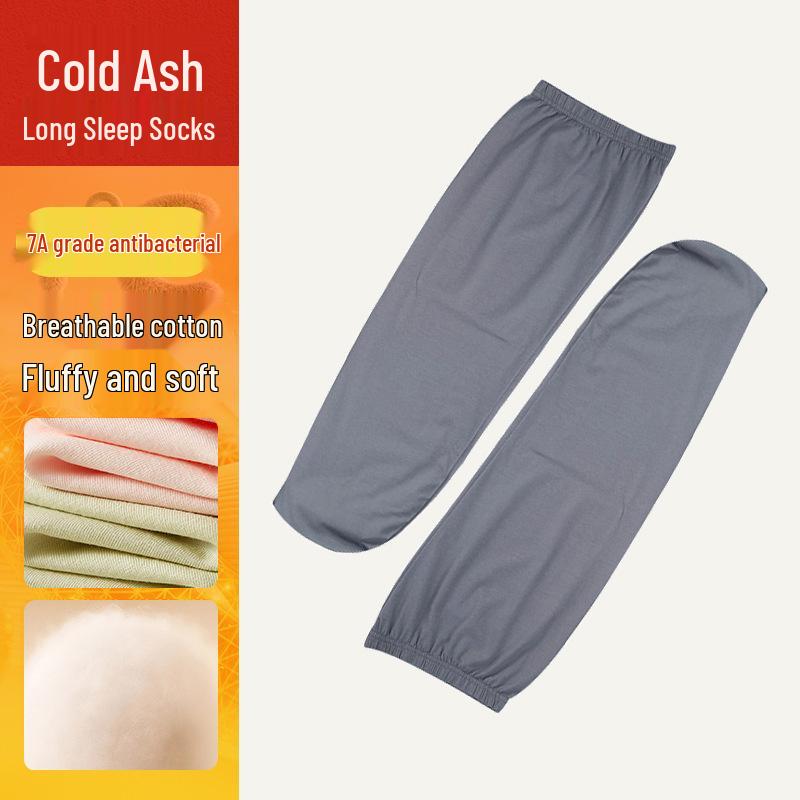 Pure Cotton Sleep Socks - Breathable Mid-Calf Socks for Women, Men, and Children