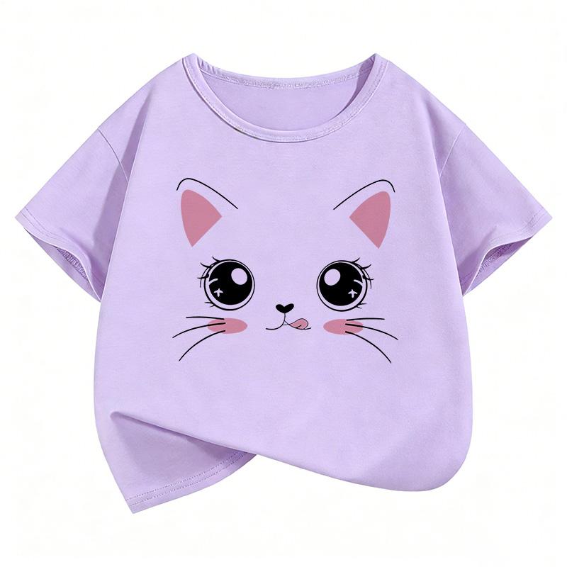 2026 Funny Cat Meme Funny T Shirts Short Sleeve Kids Children's T-shirt Boys Girls Summer Spring Casual Top Tee Shirt