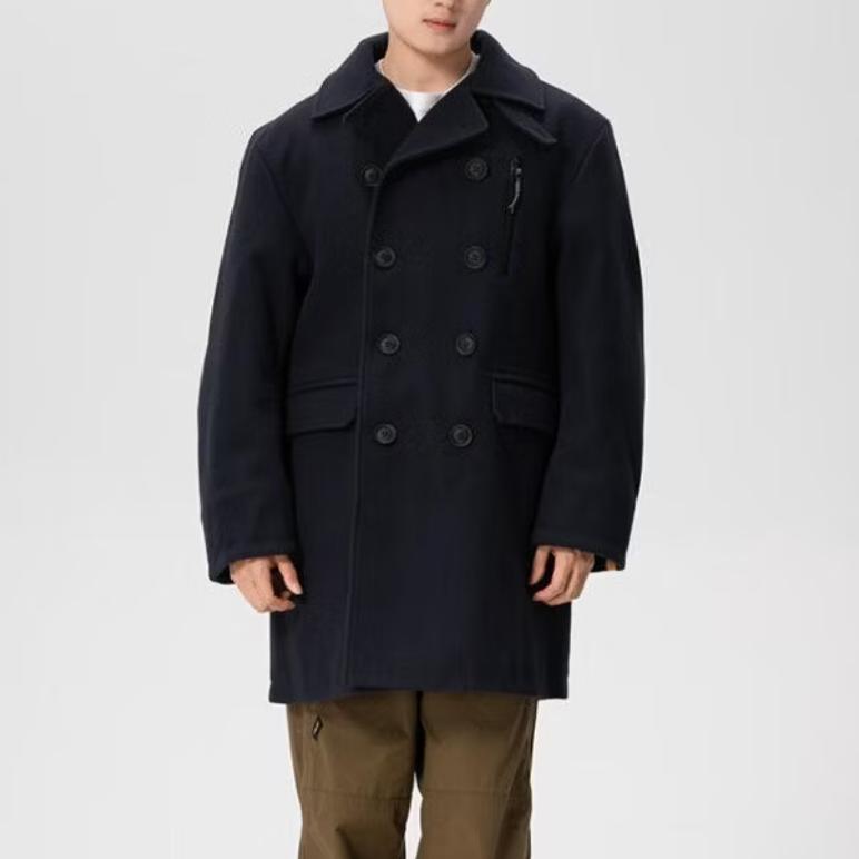 Timberland Outdoor Commuting Windproof Collared Warm Mid-Length Coat Men coats A6FRZ-ERQ