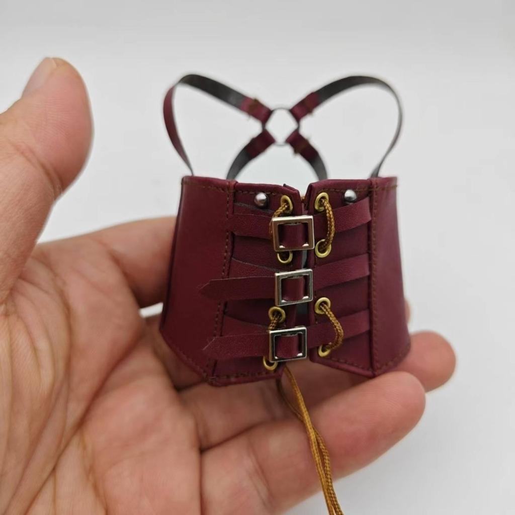 Doll Corset Adjustable 1/6 Scale Belt with Shoulder Straps