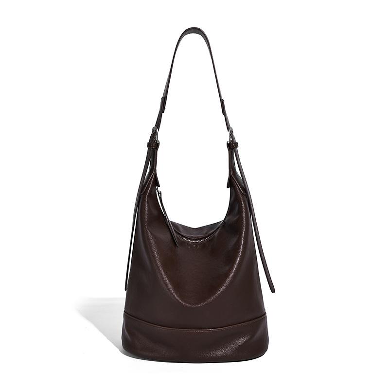 Tatami Bag 2025 Autumn and Winter New Bucket Bag Fashion Binaural Messenger Bag Large Capacity Women's Bag High Sense Shoulder Bag