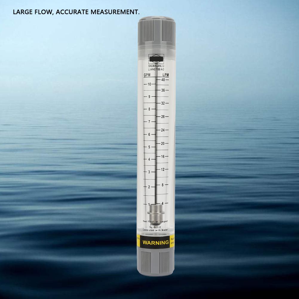 LZM-25G Acrylic   Tube Type Liquid  meter   Meter for Water Female G1in(1-10GPM)