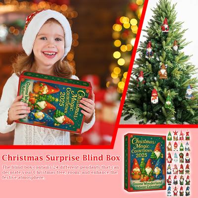 Christmas Magic/ Gnome Wonderland/ Advent Festival Blind Box/ Acrylic Christmas Tree Decoration Flat Pendant