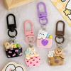 Cute Cartoon Animal Keychain For Keys And Accessories Cute Resin Animal Box Keychain Diy Bag Charm Girly Key Ring
