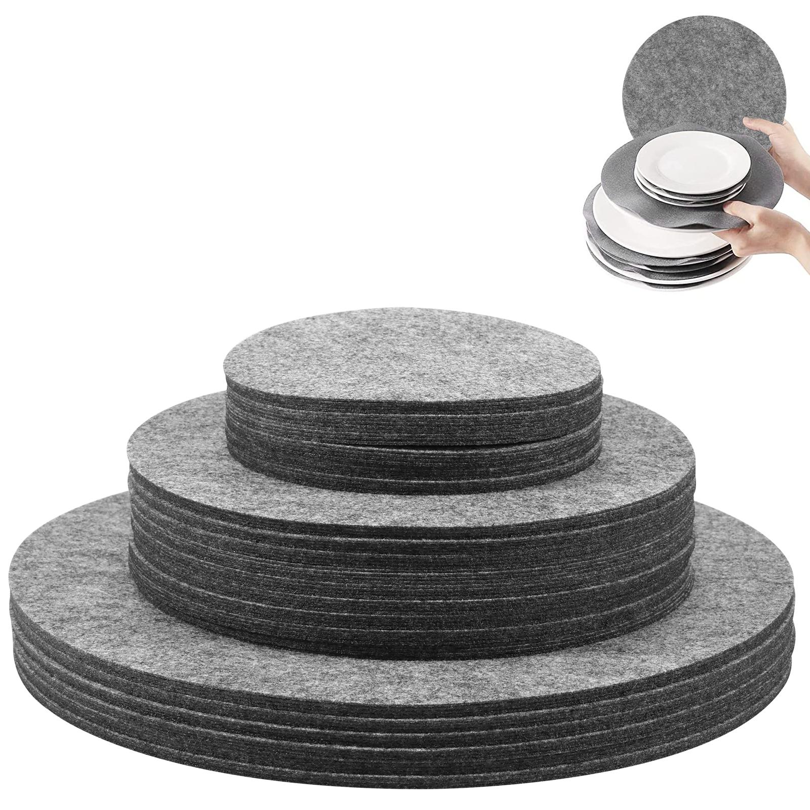 

84/144PCS Pot and Pan Protectors Dividers Pad Felt 3 Sizes Pans Separator Pads for Protecting Separators Pads Cookware Kitchen L