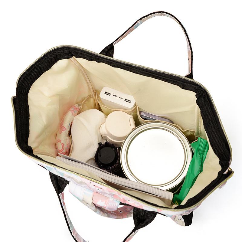 Mommy Bag 2024 New Large Capacity Storage Mom Bag Backpack Fashion Lightweight Multi-Functional Mother And Baby Bag