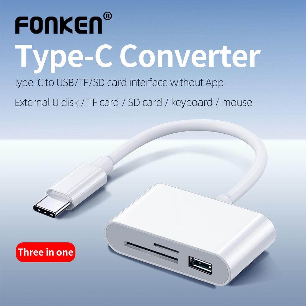 Lettore Di Schede Universale 3-in-1 Per IPhone, Mac E PC – Tipo C, Lightning E USB, Supporto SD/TF
