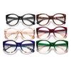 Nearsighted Glasses Women Myopia -0 to -6.0 Round Cat Eye Anti Blue Light Oversized Prescription Glasses