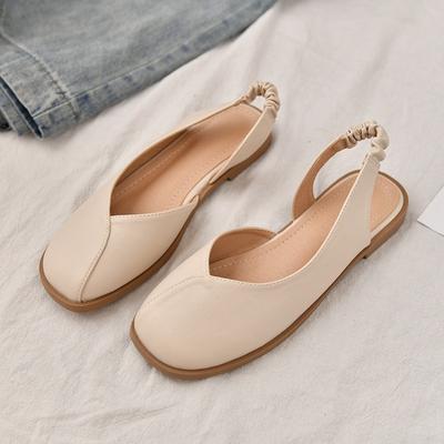 Sandalias planas con falda Viento suave Estilo simple de hada de las flores Baotou