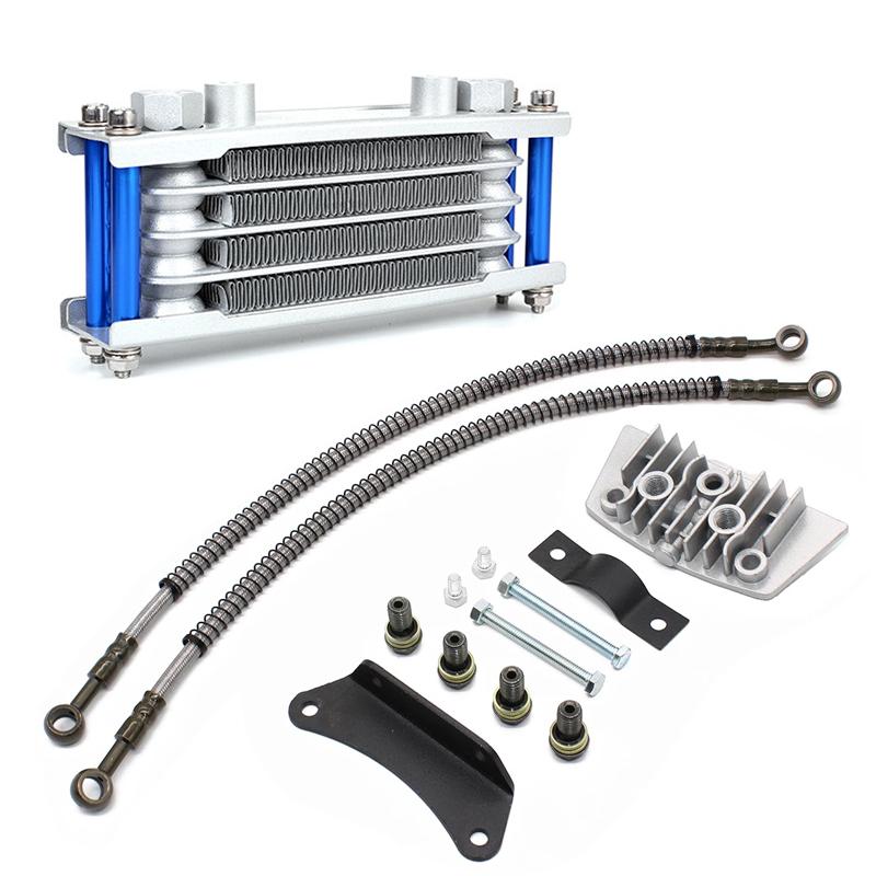 Motorcycle Radiator Oil Cooler Set Oil Cooling For 50 70 90 110 125 140cc  Monkey Bike DAX Pocket Bike ATV Motocross Dirt Bike