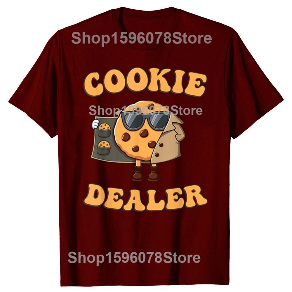 Funny Cookie Dealer Baking Graphic T Shirts Men Women Pure Cotton Humor Streetwear Tee Shirt Short Sleeve Unisex Loose Clothing